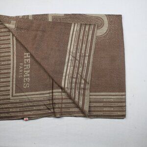 Hermes Stole Shawl Wrap 65% Cashmere 35% Silk Multicolor Used